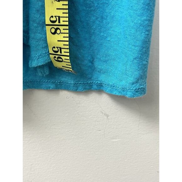 Calypso St Barth 100% Linen Maxi Tank Dress Size Small Blue Scoop Neck Cover Up - Picture 8 of 12